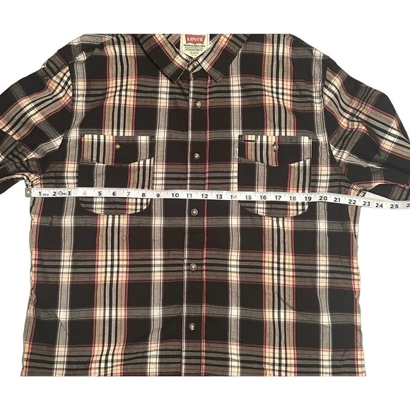 Men’s Levi’s Long Sleeve Plaid Shirt XL - Picture 5 of 9